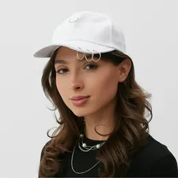 Кепка женская minaku с кольцами, белый, размер 56-58