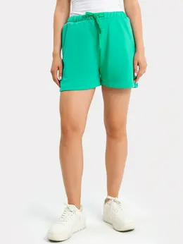 Свободные шорты мини в зеленом цвете Свободные шорты мини в зеленом цвете