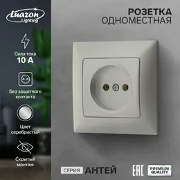 Розетка одноместная luazon lighting