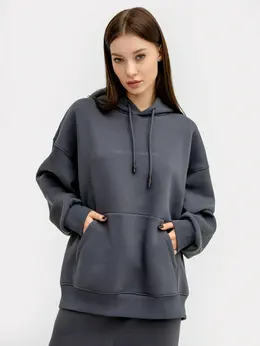 Худи женское в сером цвете Худи женское в сером цвете