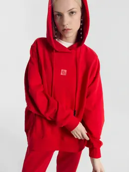 Анорак женский красный с печатью Анорак женский красный с печатью