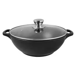 Казан литой 4,0л стеклянная крышка Комфорт