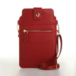 Сумка женская кросс-боди на магните, 13×0.5×20 см, красная Сумка женская кросс-боди на магните, 13×0.5×20 см, красная