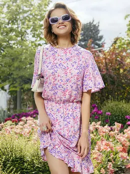 Платье мини из вискозы Платье мини из вискозы