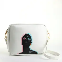 Сумка женская кросс-боди textura на молнии, 22×8×17 см, белая