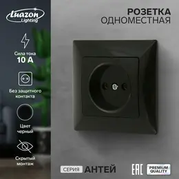 Розетка одноместная luazon lighting