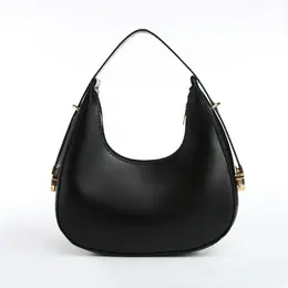 Сумка женская багет на молнии, 20.5×7×10.5 см, черная