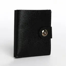 Портмоне мужское, 3 отделения, на магните, черное Портмоне мужское, 3 отделения, на магните, черное