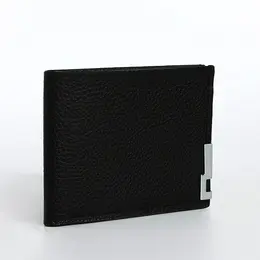 Портмоне мужское без застежки, отдел для карт, для купюр, цвет черный Портмоне мужское без застежки, отдел для карт, для купюр, цвет черный