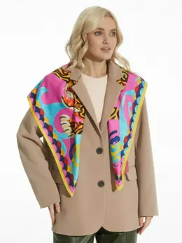 Платок "Амурские тигры", 90х90 см