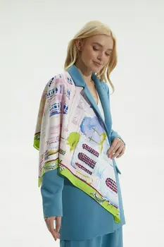 Платок "Я горожанка", 90х90 см