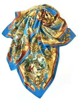 Платок "Янтарная комната", 90х90 см Платок "Янтарная комната", 90х90 см