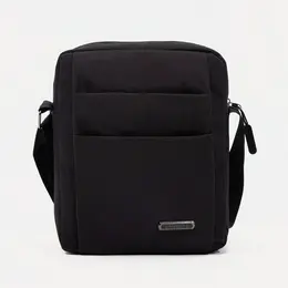 Сумка мужская, регулируемый ремень, цвет черный