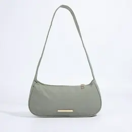 Сумка-багет на молнии, цвет хаки