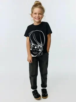 Джинсы Mom fit для девочек Джинсы Mom fit для девочек
