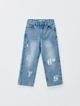 Джинсы Loose Fit с принтом детские Джинсы Loose Fit с принтом детские