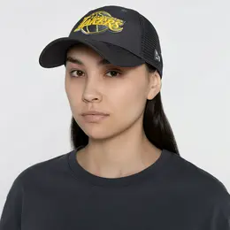 Кепка LA Lakers Home Field Grey 9FORTY Trucker Cap Кепка LA Lakers Home Field Grey 9FORTY Trucker Cap