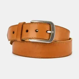 VENICE01-P-10 Ремень мужской Ralf Ringer,нат ур.кожа,3,9*110-130см,рыжий