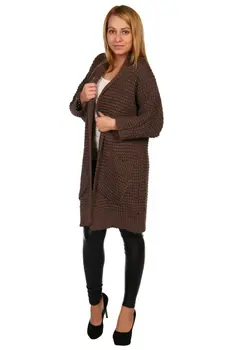Жен. кардиган "арт. 16-0449 Коричневый" р. 46-56 Жен. кардиган "арт. 16-0449 Коричневый" р. 46-56