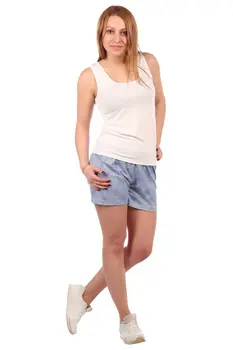 Жен. шорты "арт. 16-0537 Голубой" р. 50