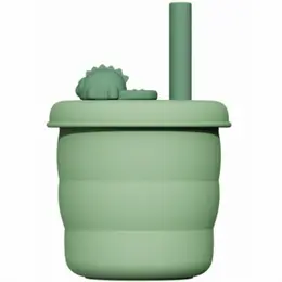 Силиконовый стакан Jordan Judy Silicone Сup Dinosaur 480 ml Green (KT055)