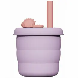 Силиконовый стакан Jordan Judy Silicone Сup Dinosaur 480 ml Violet (KT055)