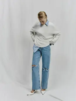 Джинсы с высокой посадкой Джинсы с высокой посадкой