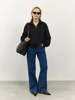 Джинсы прямые со средней посадкой Джинсы прямые со средней посадкой