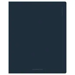 Тетрадь в линейку Greenwich Line "Dark navy" А5 48 л 70 г, "cофт-тач" ламинация, выб. Лак