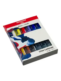 Набор акрила Talens "Amsterdam" 12 цв*20 мл, город