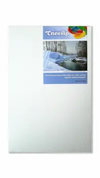 Холст на подрамнике грунтованный Реалистик СПЕКТР крупнозернистый 40х60 см