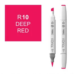 Маркер спиртовой BRUSH Touch Twin цв. R10 глубокий красный