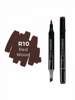 Маркер двухсторонний на спиртовой основе Sketchmarker Brush Цвет Красное дерево