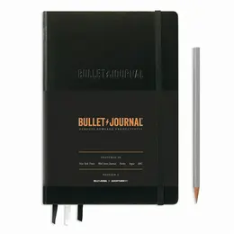 Записная книжка в точку Leuchtturm Bullet Journal А5 206 стр., 120 г, твердая обложка черная