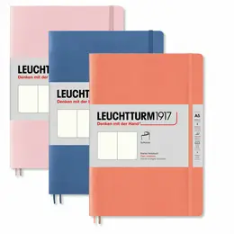 Записная книжка нелинованная Leuchtturm А5 123 стр., мягкая обложка пастельный зеленый