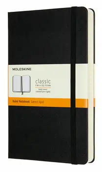 Записная книжка в линейку Moleskine "Classic Expended" Large 13х21 cм 240 стр., твердая обложка черн Записная книжка в линейку Moleskine "Classic Expended" Large 13х21 cм 240 стр., твердая обложка черн