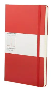 Записная книжка в линейку Moleskine "Classic" Large, обложка красная Записная книжка в линейку Moleskine "Classic" Large, обложка красная
