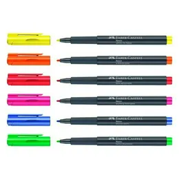 Маркер для декорирования Faber-Castell "Neon" 1,5 мм, пулевидный Маркер для декорирования Faber-Castell "Neon" 1,5 мм, пулевидный