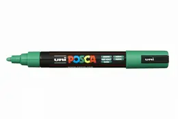 Маркер UNI "POSCA" PC-5M, 1,8-2,5 мм, наконечник пулевидный, цвет зеленый Маркер UNI "POSCA" PC-5M, 1,8-2,5 мм, наконечник пулевидный, цвет зеленый