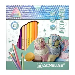 Набор цветных карандашей Acmeliae "Pastel Artmate" 24 цв, в картонном футляре