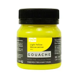 Гуашь Таир 50 мл Желтая светлая