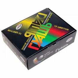 Набор гуаши Гамма 12 цв*40 мл художественная