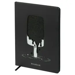 Записная книжка в линейку, кожзам, MESHU "Ice" А5 80 л, твердая обложка, тиснение фольгой, вырубка