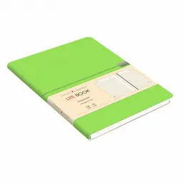 Ежедневник недатированный "Lite book" А5 136 л 70 г, искус. кожа, Салатовый
