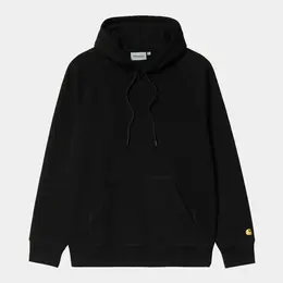 Худи CARHARTT WIP Hooded Chase Sweat SS24 Black / Gold Худи CARHARTT WIP Hooded Chase Sweat SS24 Black / Gold