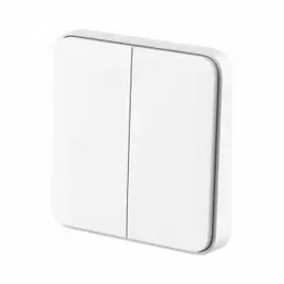 Умный выключатель двухклавишный Xiaomi Mijia Smart Switch BLE Single Fire  White (DHKG02CM)