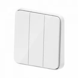 Умный выключатель трехклавишный Xiaomi Mijia Smart Switch BLE Single Fire White (DHKG03CM)