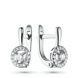 Серьги из серебра э0612сг10177400_white