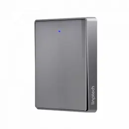 Умный беспроводной выключатель одноклавишный Xiaomi Linptech Glass Panel Smart Wireless Switch E1 Single Grey (KE1GBB MI)