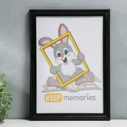 Фоторамка для фото 21×30 см keep memories, taylor, пластик, черный, (пластиковый экран)